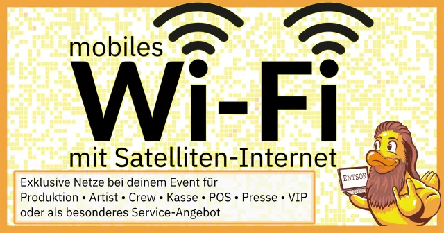 Banner vom Project SatINet für mobiles WLAN mit Satelliten-Internet